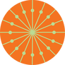  TAC orange circle with green spokes